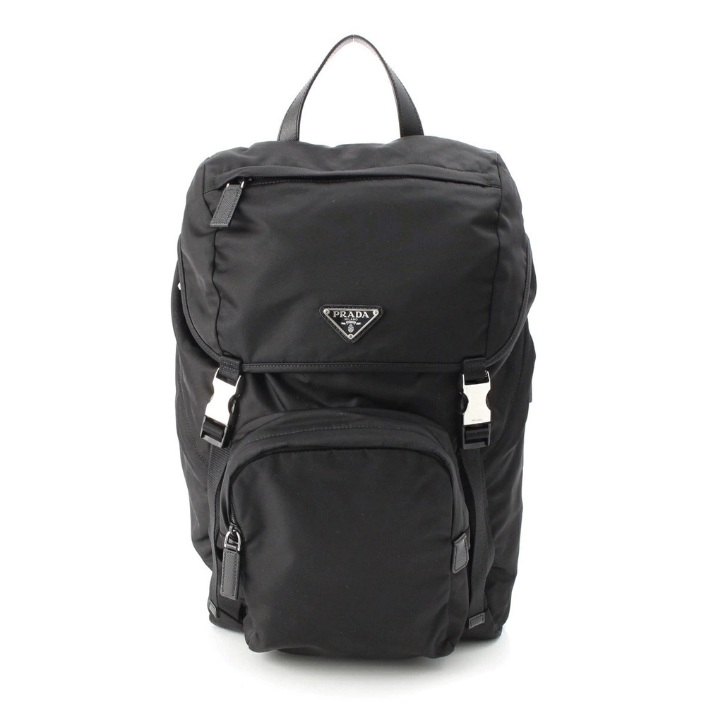 Prada Tessuto Backpack Daypack Triangle Black